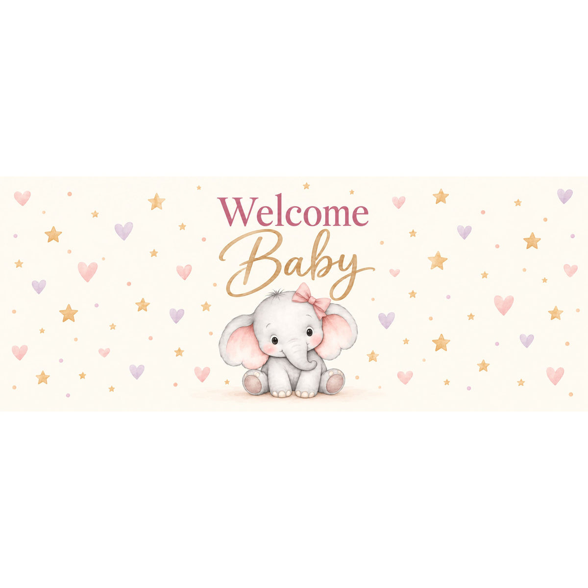 Little Elephant Horizontal Backdrop - C Print USA