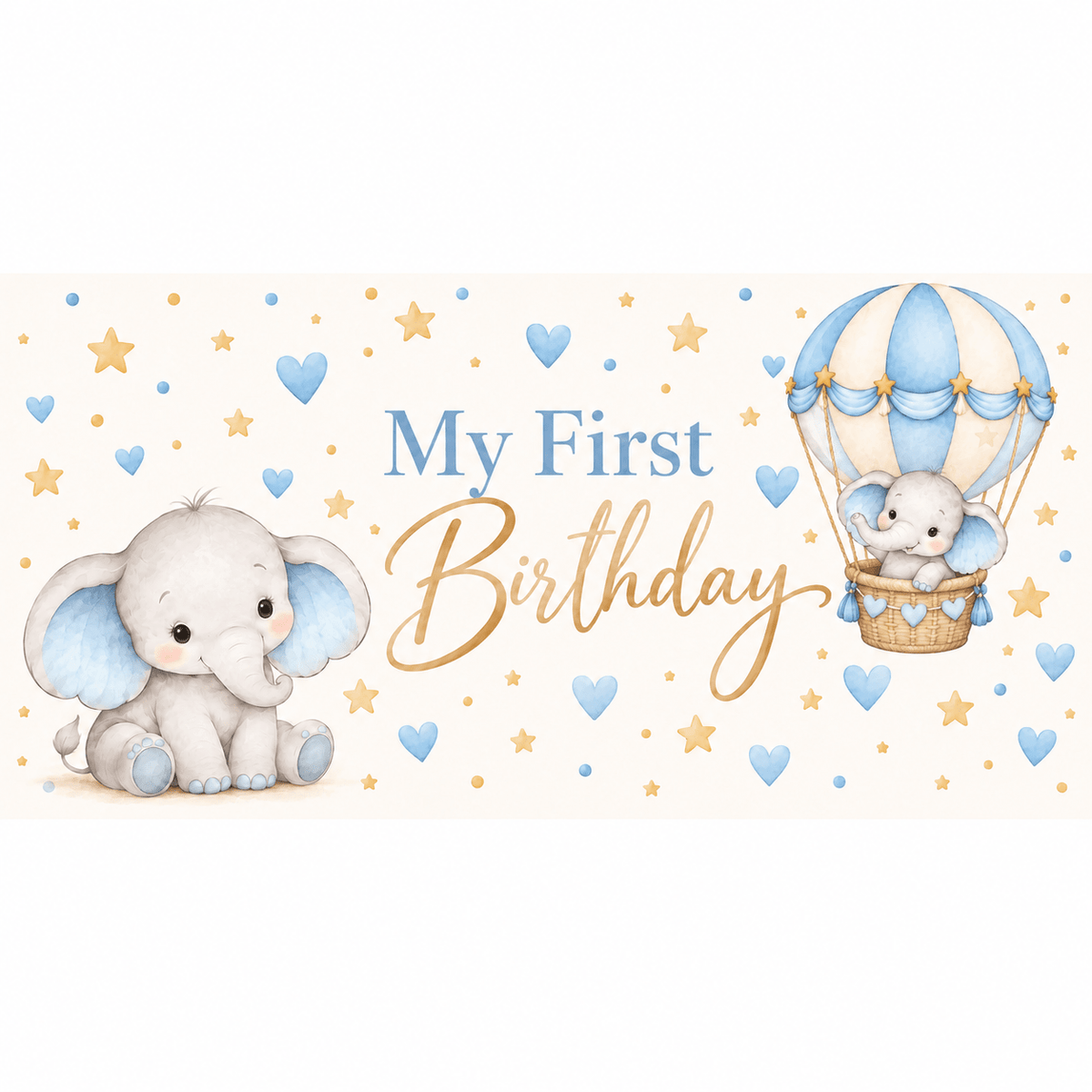 Little Elephant Horizontal Backdrop - C Print USA