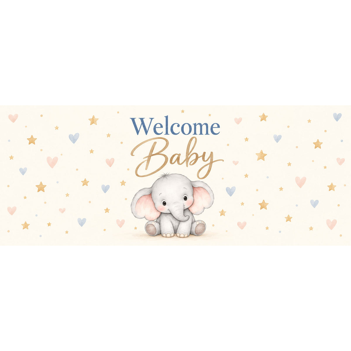 Little Elephant Horizontal Backdrop - C Print USA