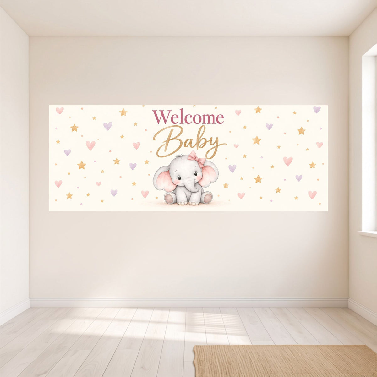 Little Elephant Horizontal Backdrop - C Print USA