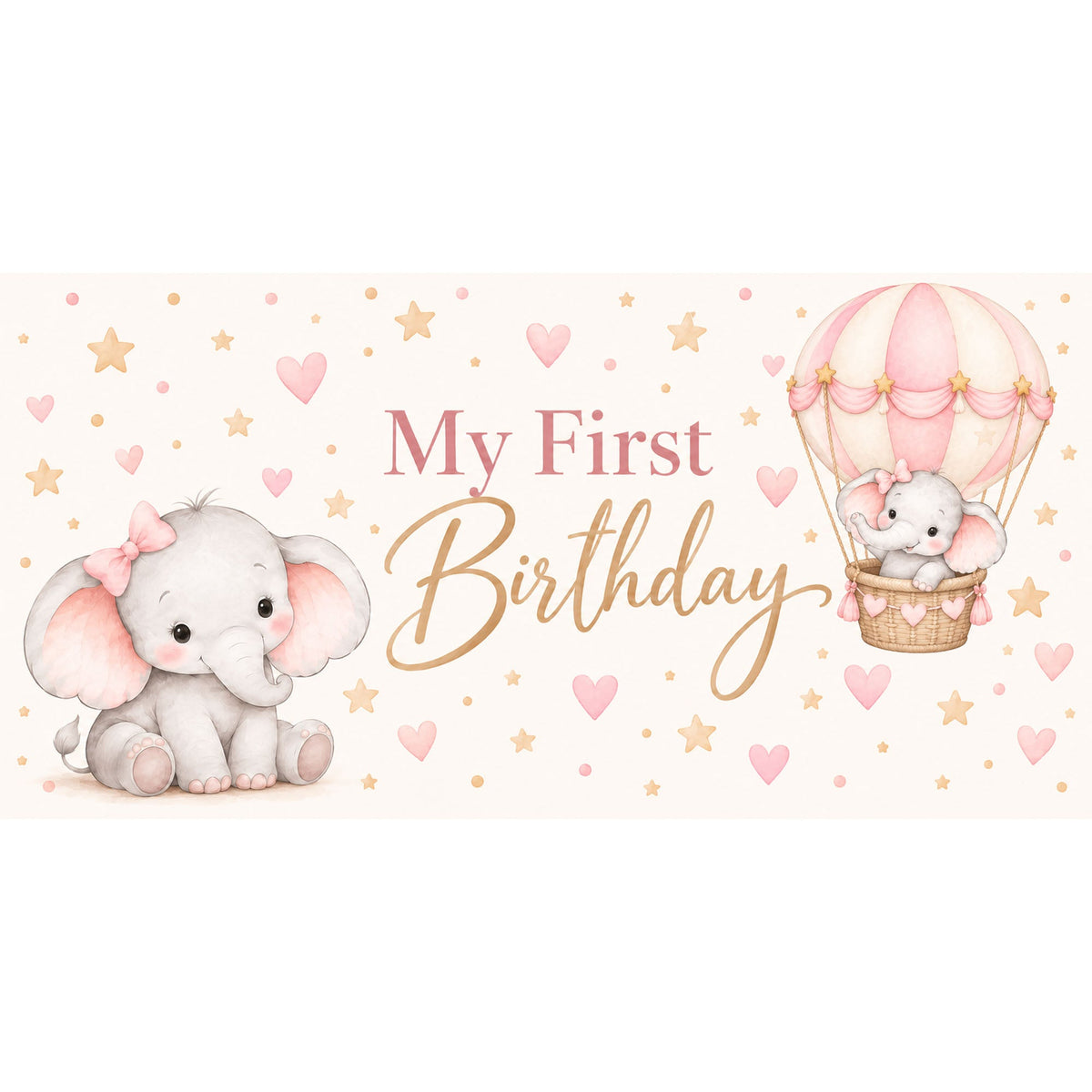 Little Elephant Horizontal Backdrop - C Print USA