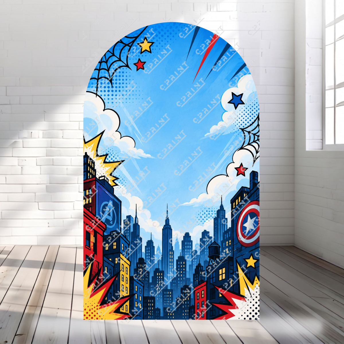 Marvel-Themed Backdrop - C Print USA