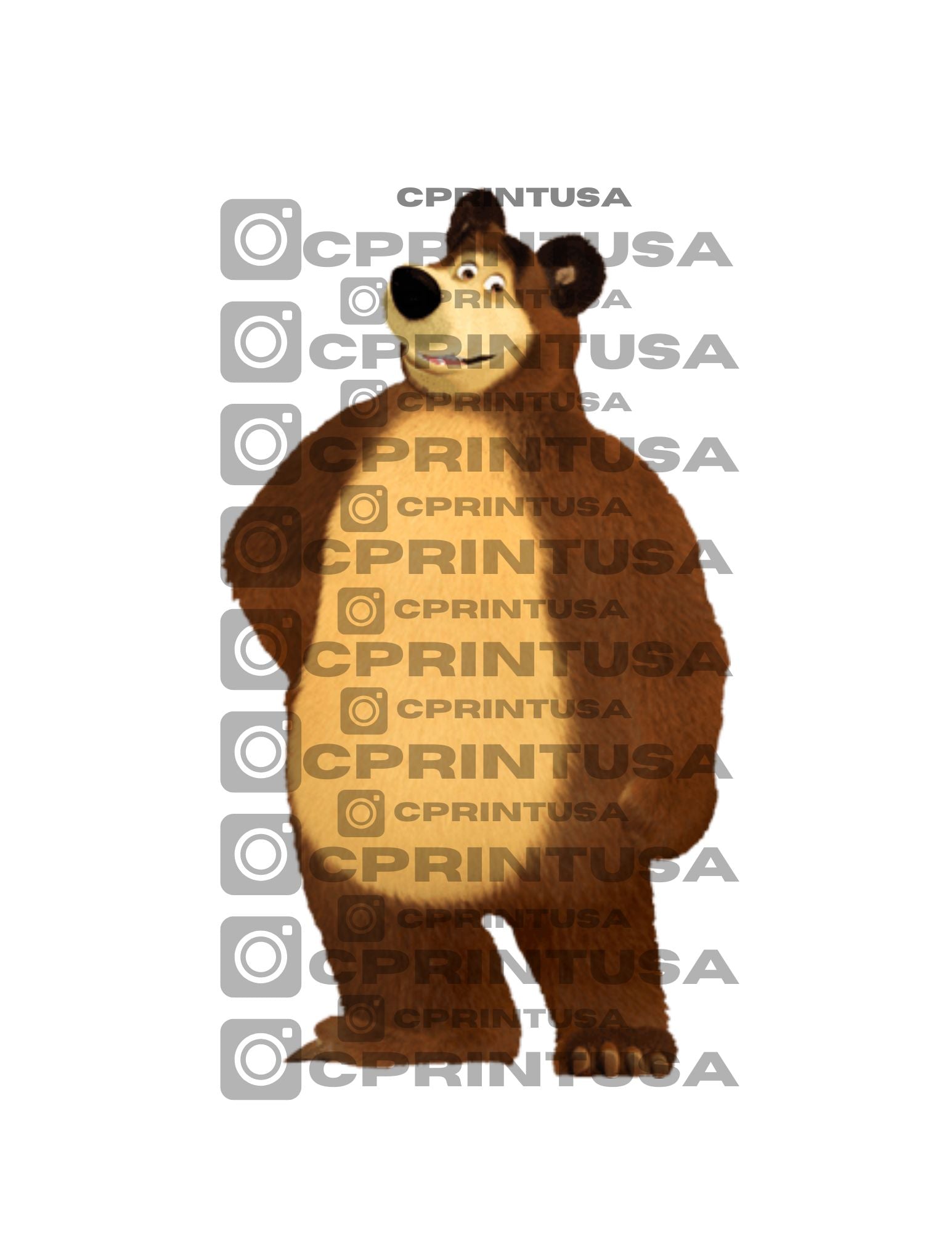 MASHA AND THE BEAR CUT OUT - C Print USA