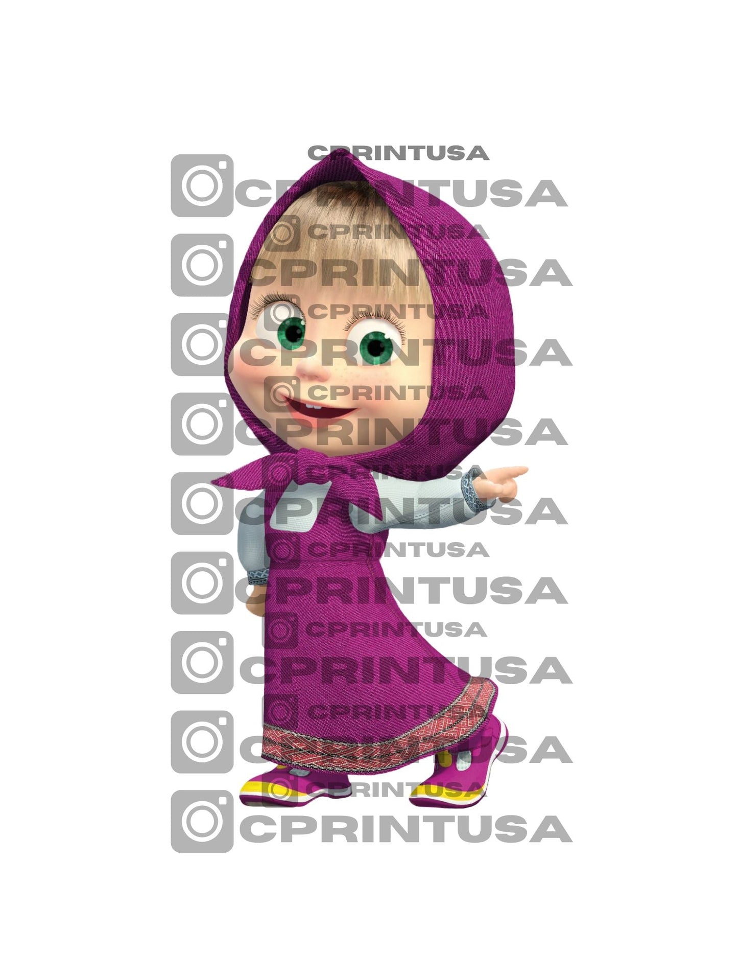 MASHA AND THE BEAR CUT OUT - C Print USA