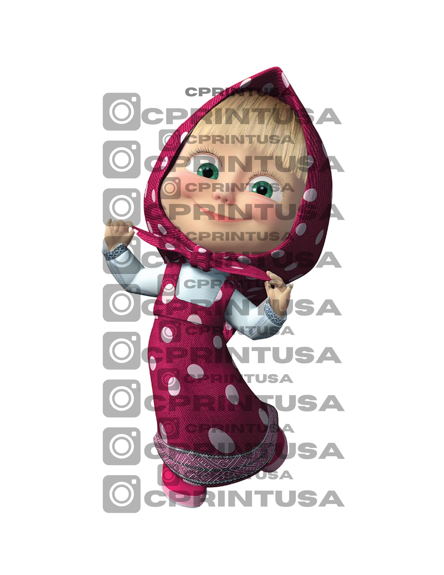 MASHA AND THE BEAR CUT OUT - C Print USA