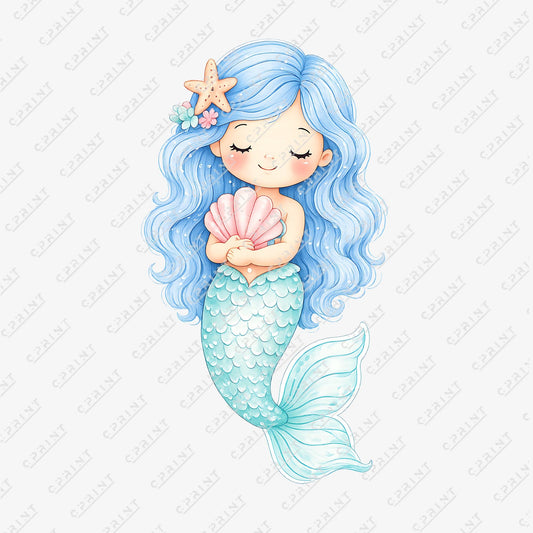 Mermaid with Shell Cutout - C Print USA