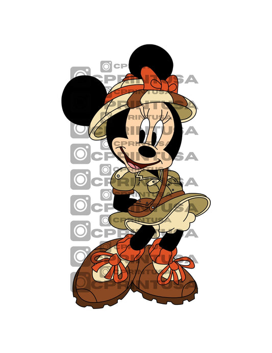 MINNIE SAFARI CUT OUT - C Print USA
