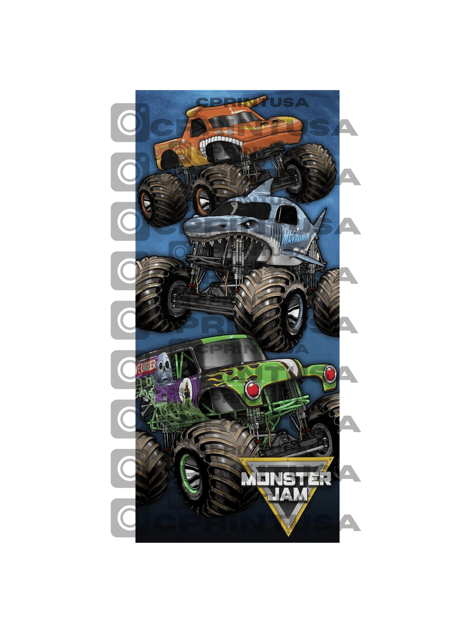MONSTER JAM BACKDROP - C Print USA