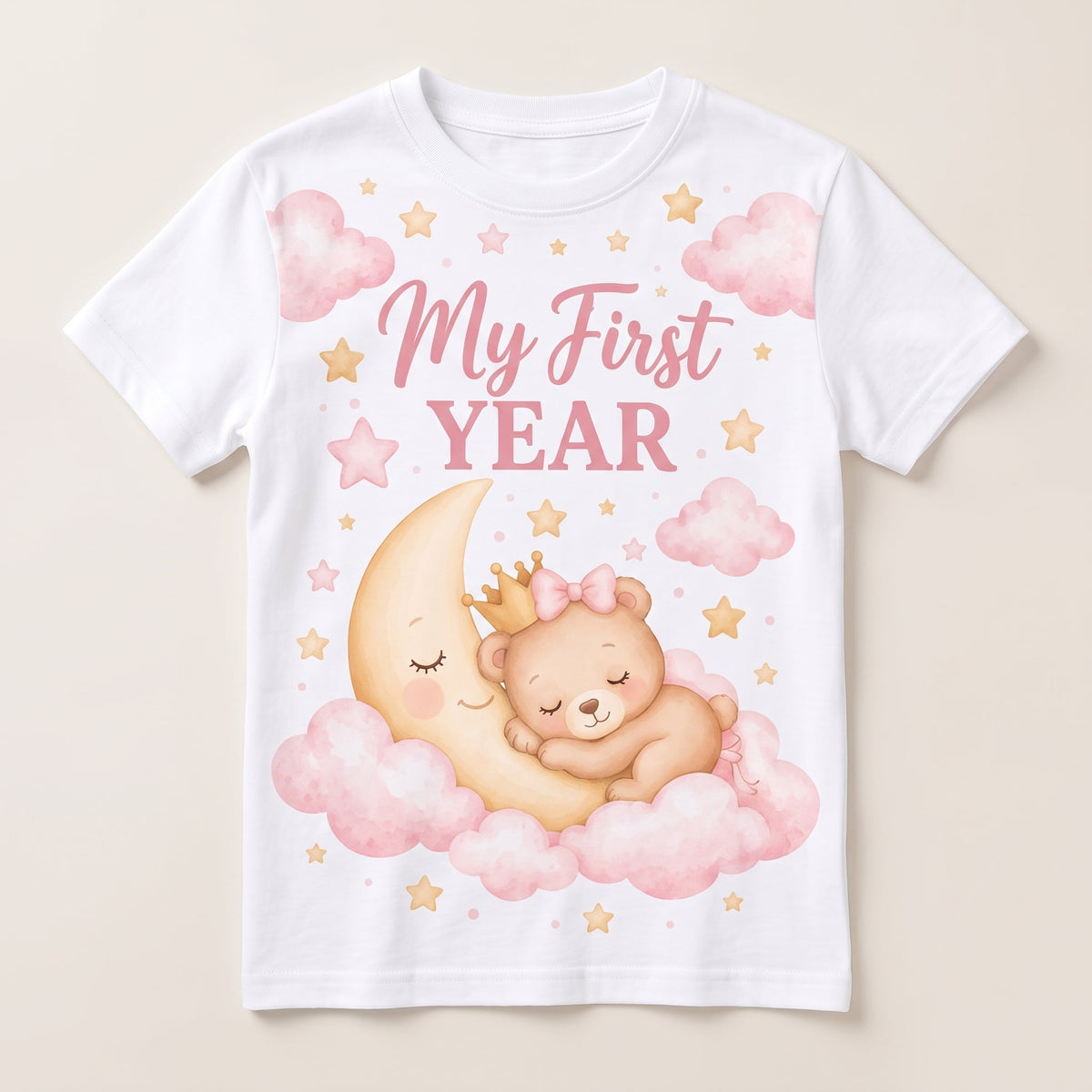 Moon & Clouds Custom Party Tees & Event Prints - C Print USA