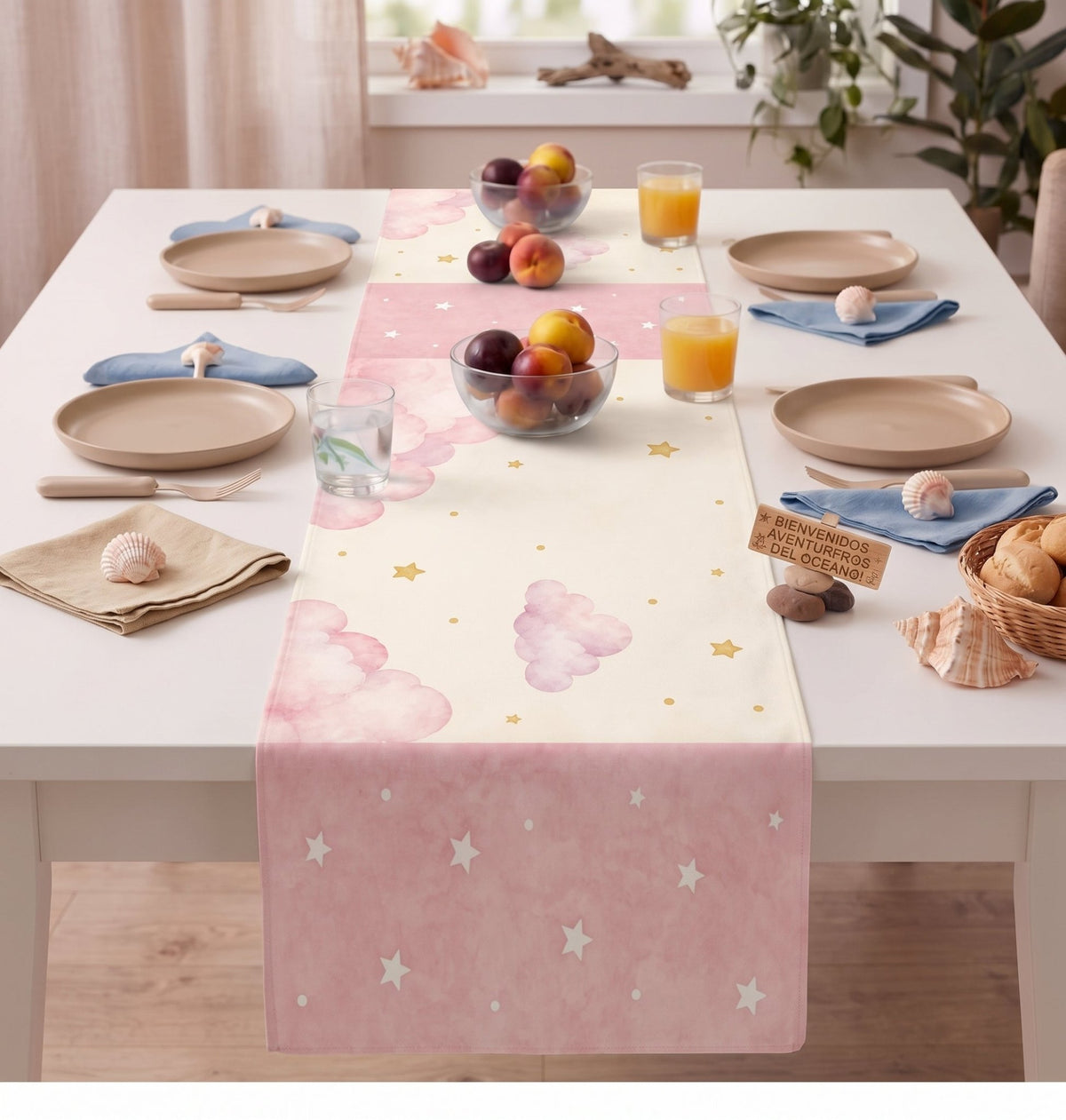 Moon & Clouds Event Table Runner - C Print USA