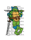 NINJA TURTLES CUT OUT - C Print USA