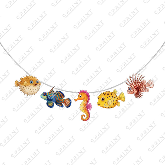 Ocean Adventure - Big Head Garland - C Print USA