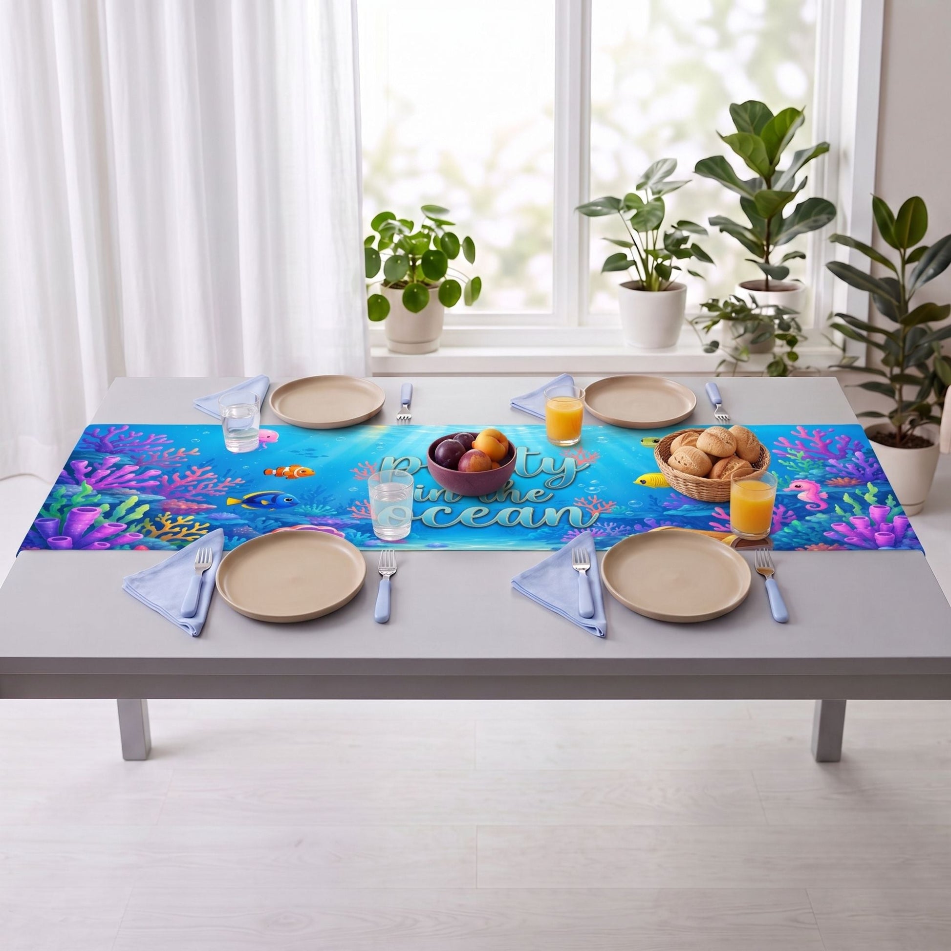 Ocean Adventure Event Table Runner - C Print USA