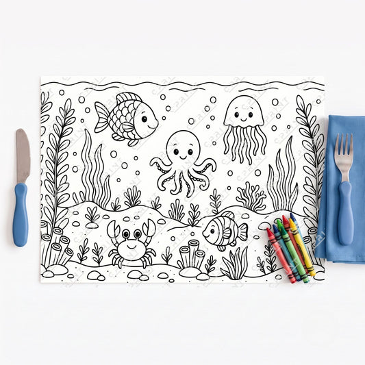 Ocean Adventure Party Placemats - C Print USA