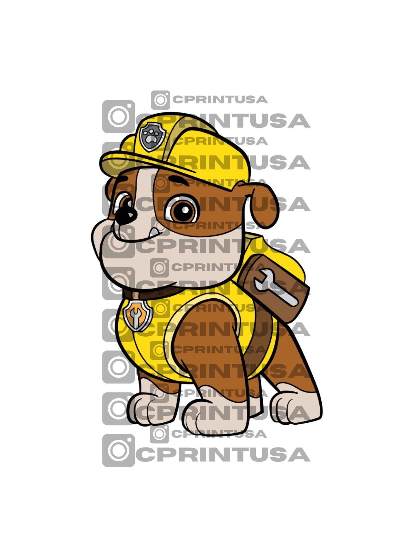 PAW PATROL RUBBLE 2 CUT OUT - C Print USA
