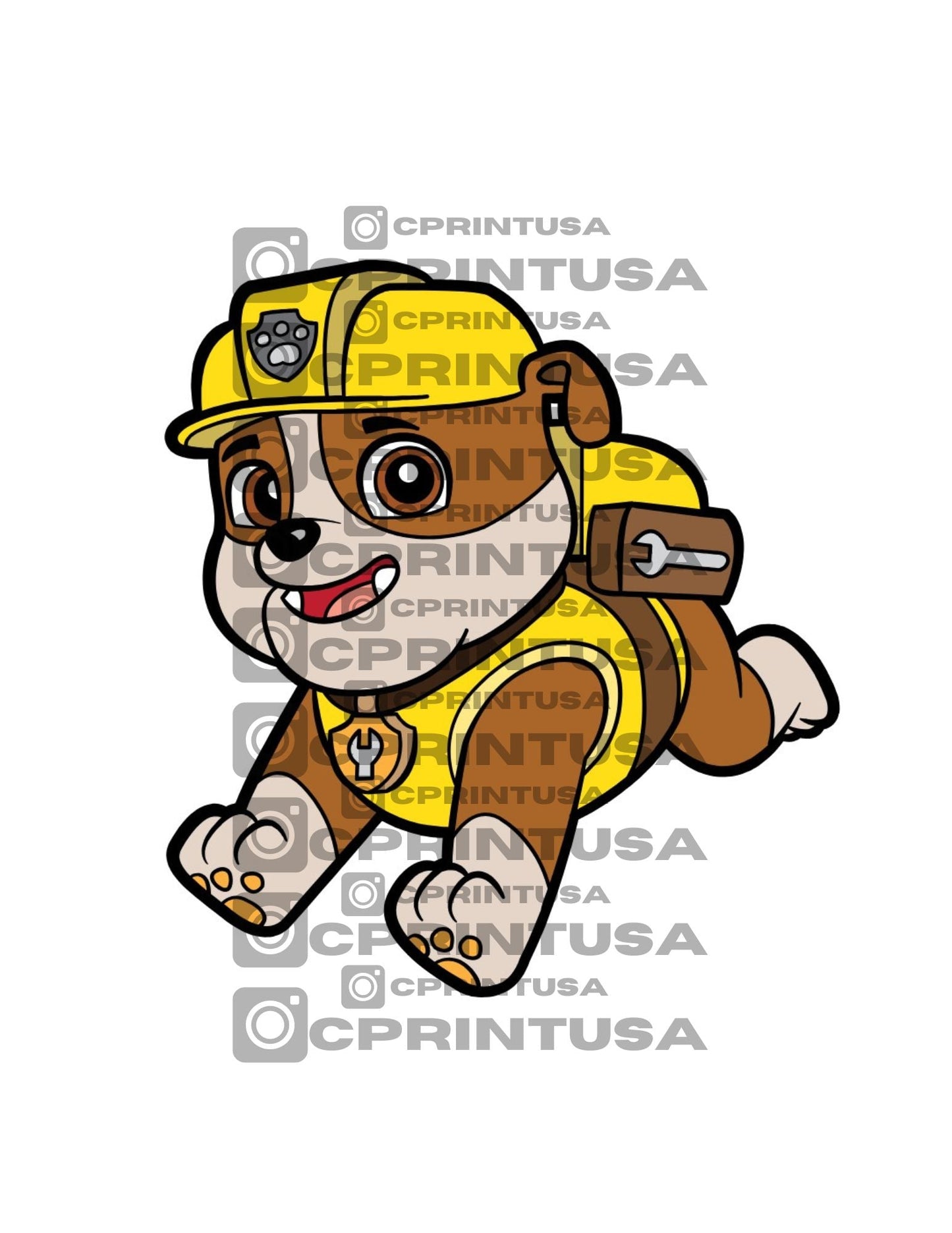PAW PATROL RUBBLE 3 CUT OUT - C Print USA