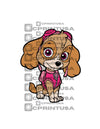 PAW PATROL SKYE 3 CUT OUT - C Print USA