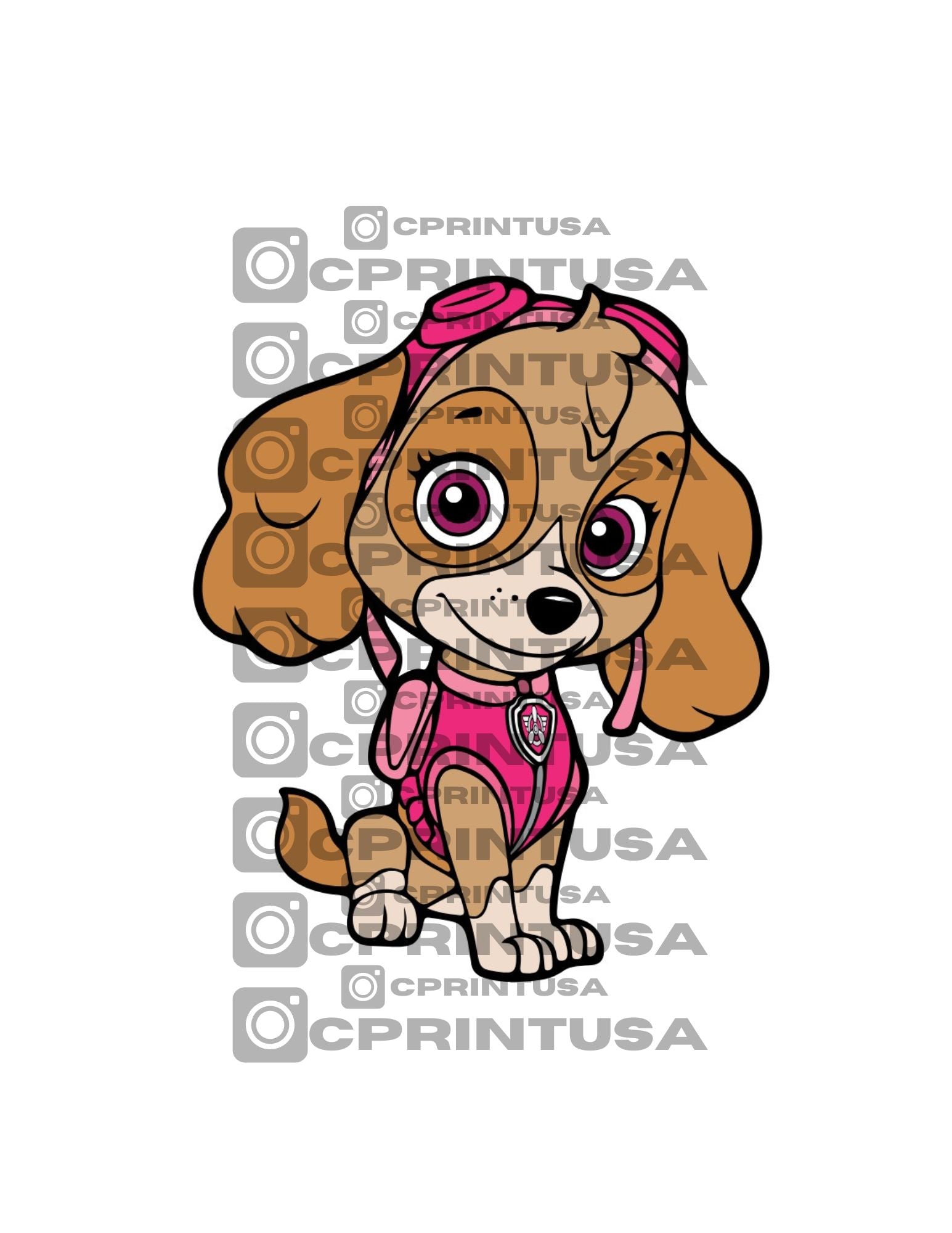 PAW PATROL SKYE 3 CUT OUT - C Print USA