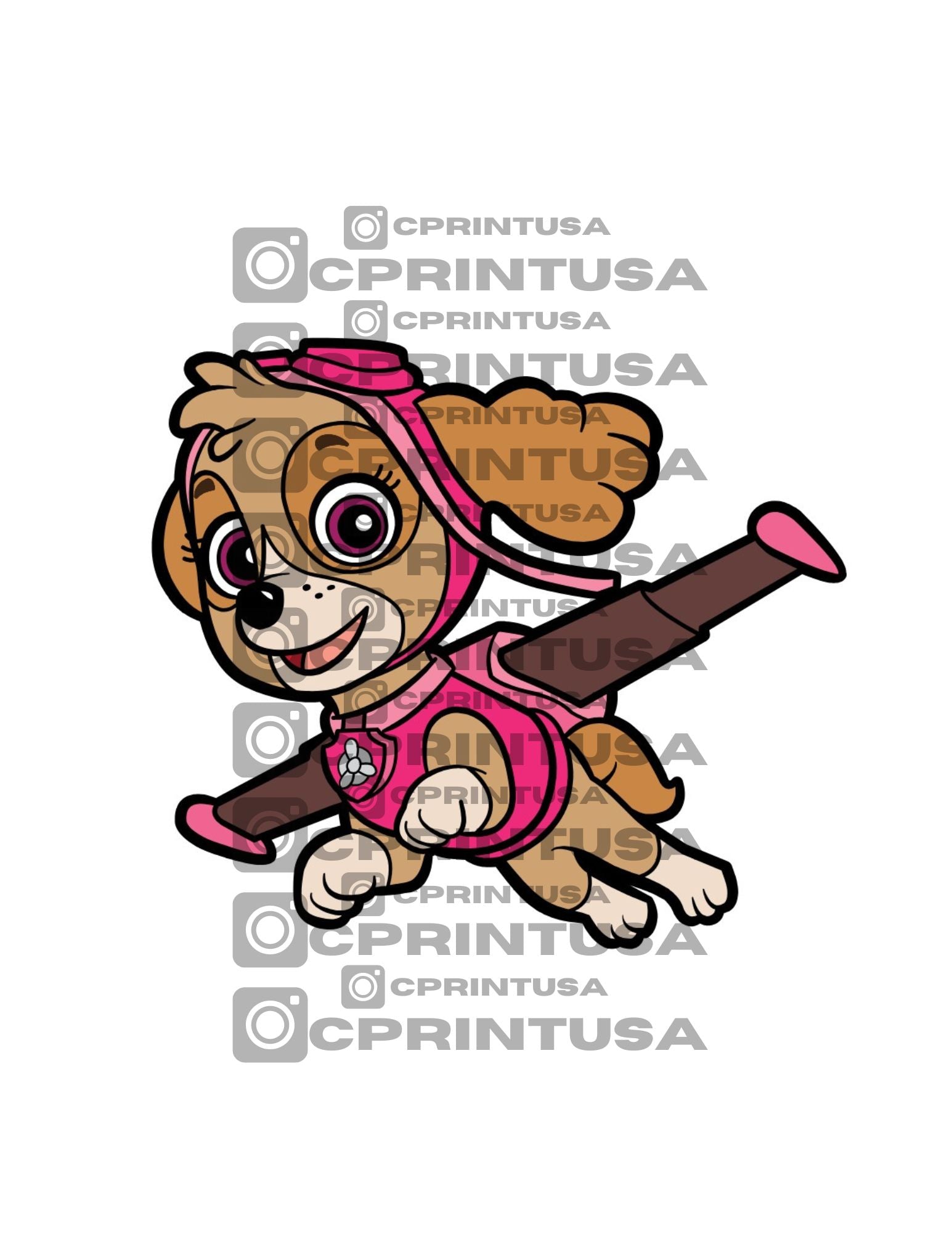 PAW PATROL SKYE 4 CUT OUT - C Print USA