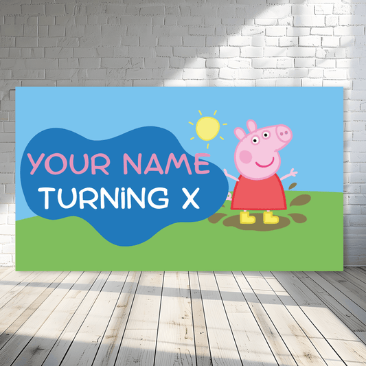 Pepa Pig Backdrop Theme - C Print USA