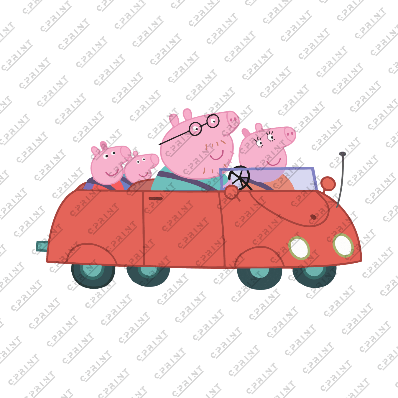 Pepa Pig Family Characters - C Print USA