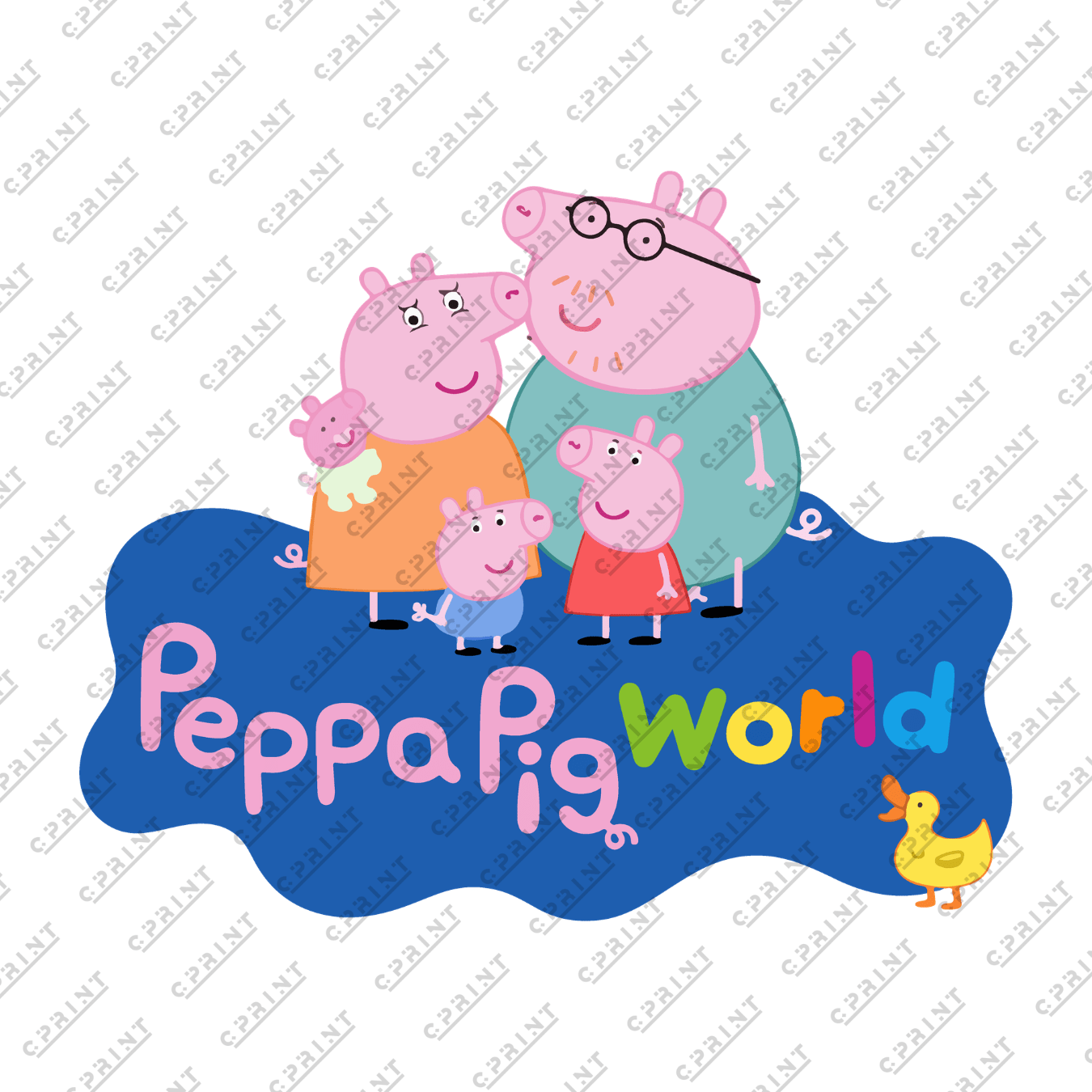 Pepa Pig Family Word Characters - C Print USA