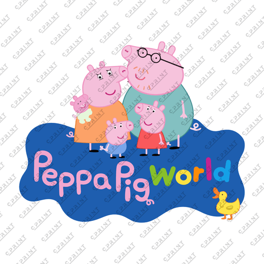 Pepa Pig Family Word Characters - C Print USA