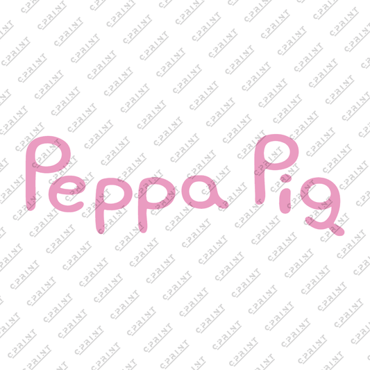 Pepa Pig Fount Characters - C Print USA