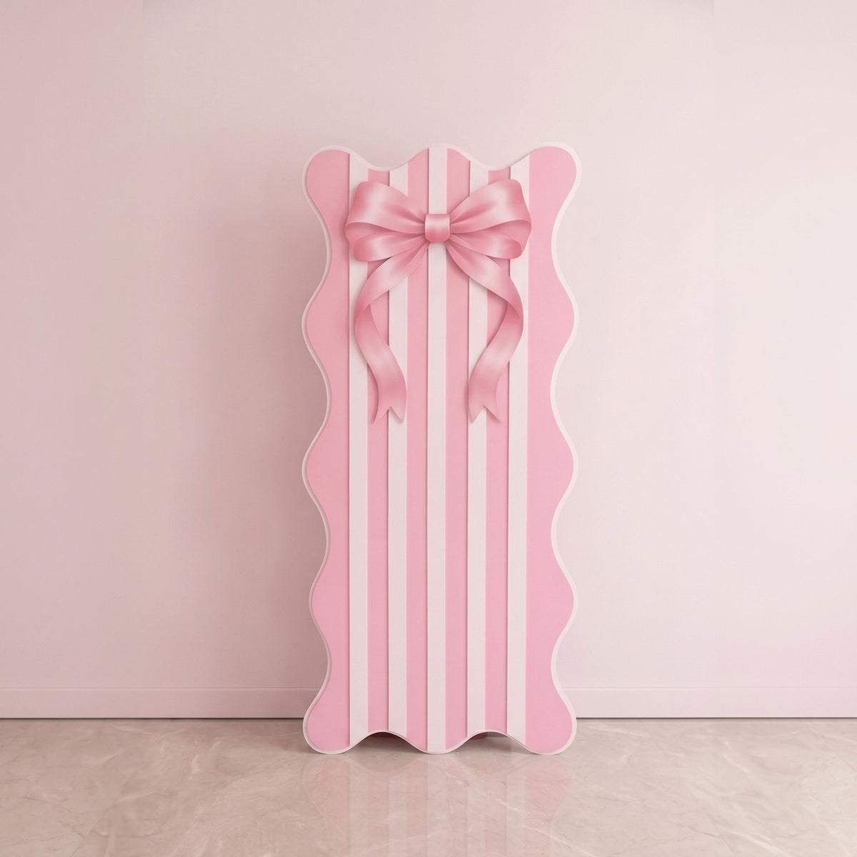 Pink Ribbon & Stripes Coroplast Backdrop - C Print USA