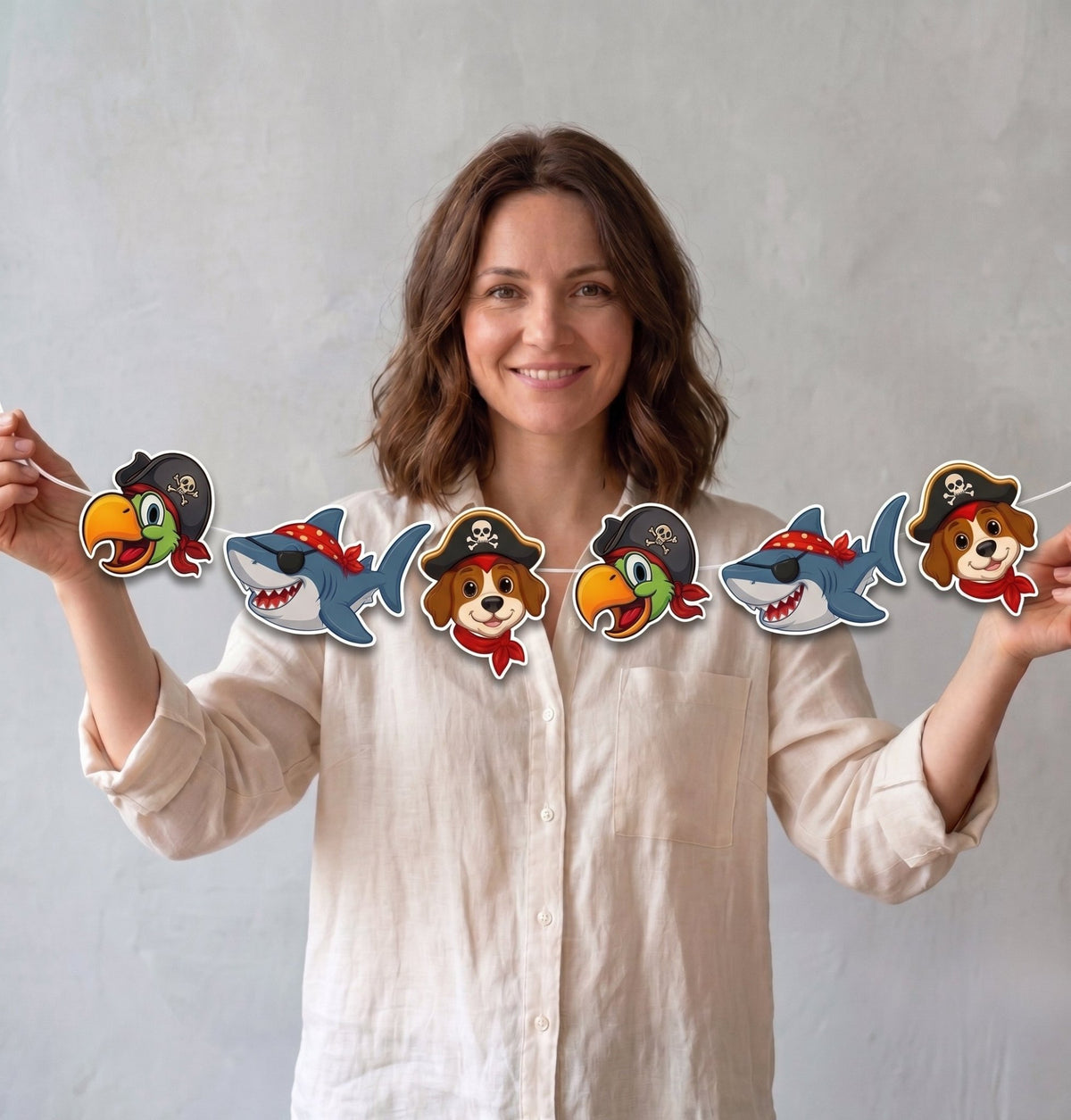 Pirate Adventure - Big Head Garland - C Print USA