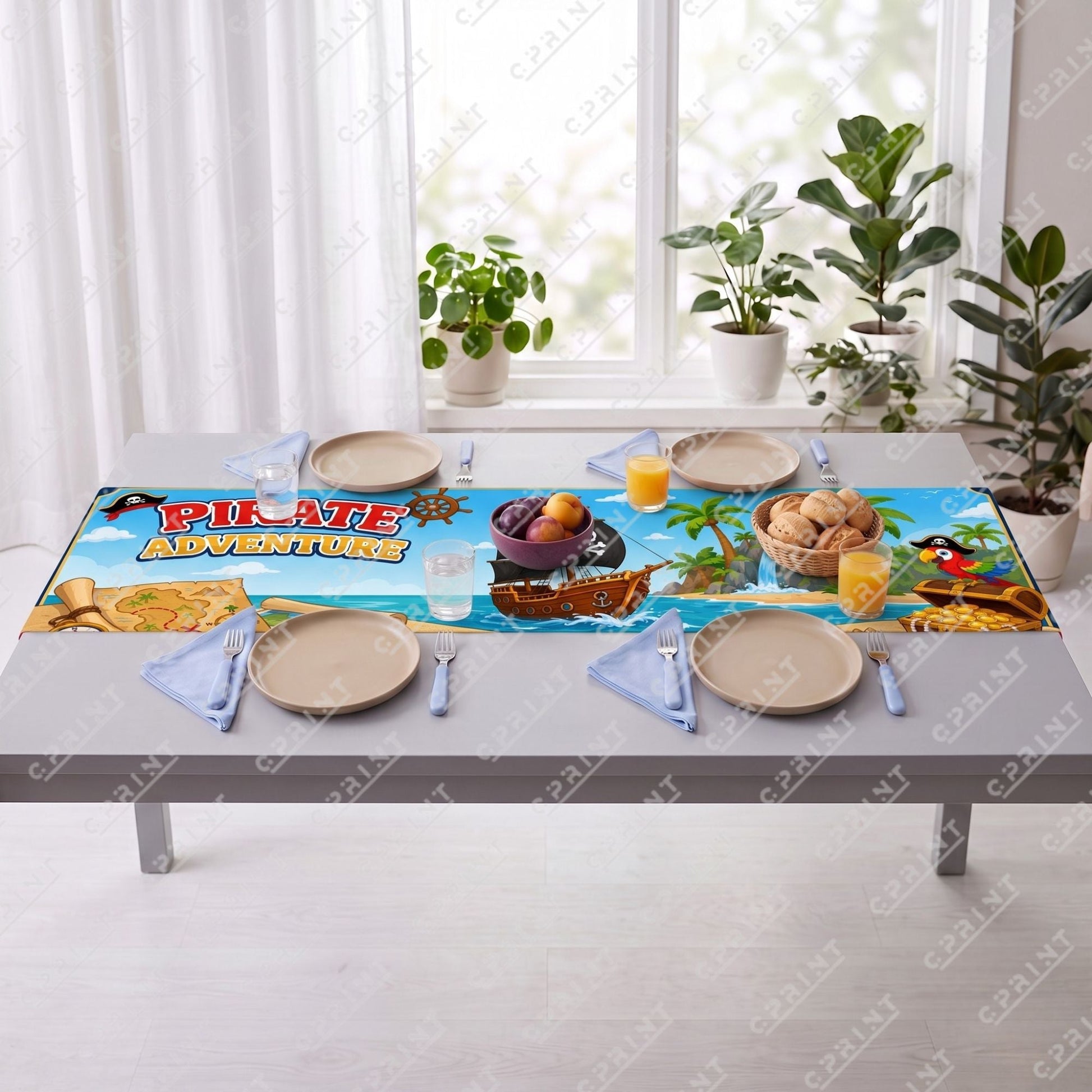 Pirate Adventure Event Table Runner - C Print USA