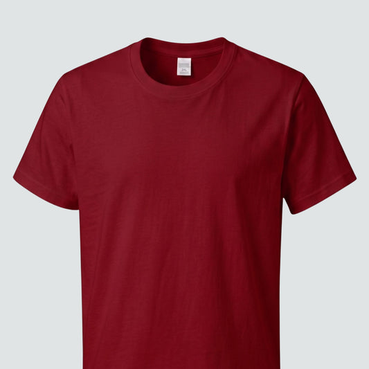 Tultex Unisex Fine Jersey T- Shirt -Red - embroidery
