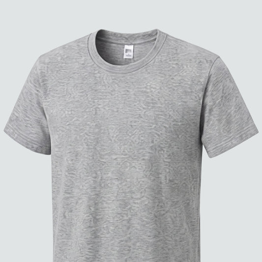 Tultex Unisex Fine Jersey T- Shirt - Heather Grey - embroidery