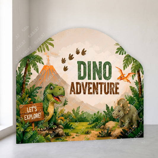 Dino Adventure Dinosaur Birthday Party  Backdrop # 2
