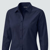 D&J women's perfect fit dress shirts - Navy - embroidery