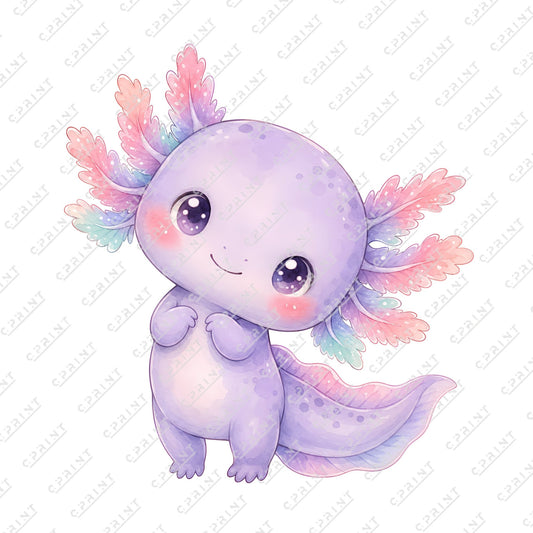 Purple Axolotl Cutout - C Print USA