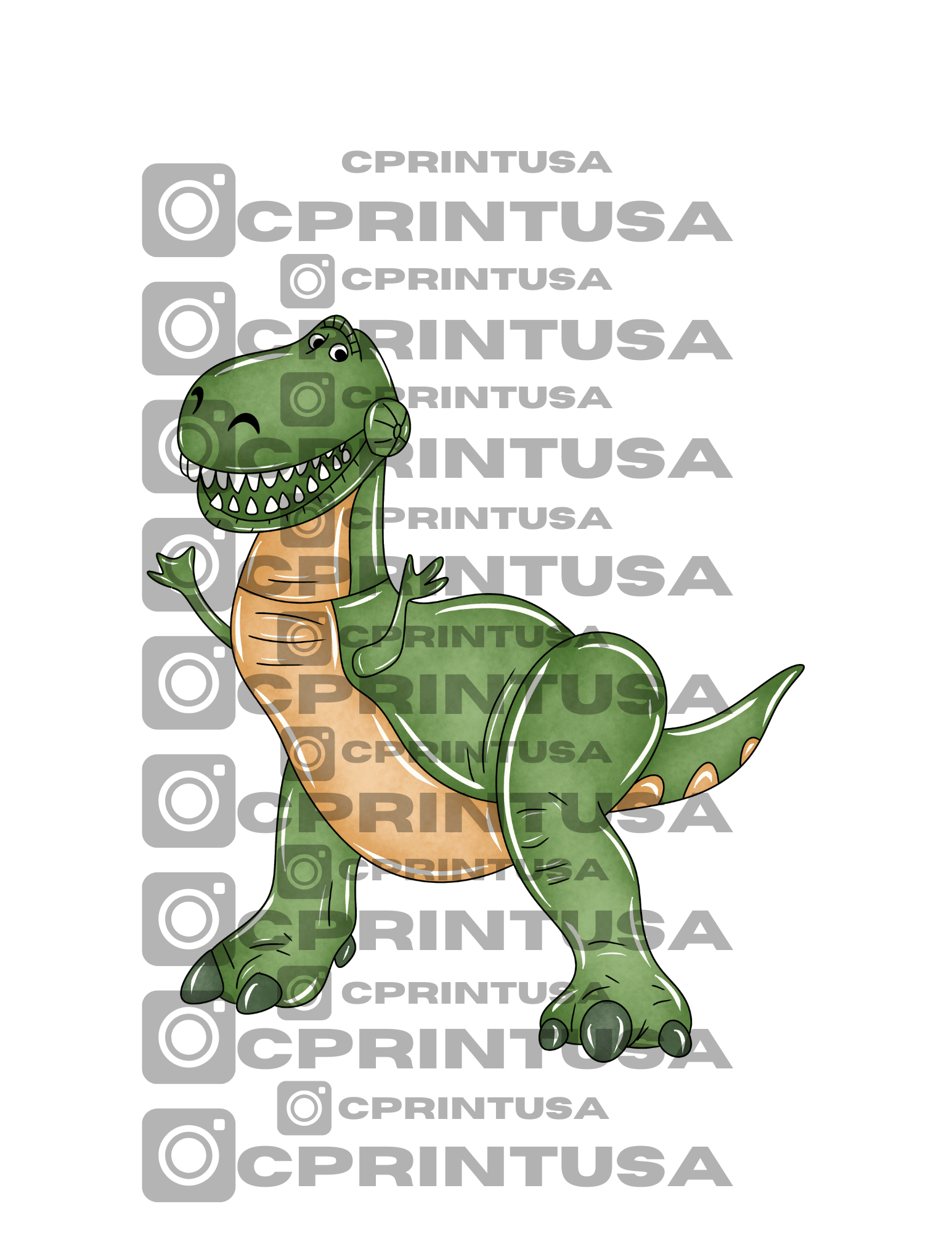 REX TOY STORY WATERCOLOR CUT OUT - C Print USA