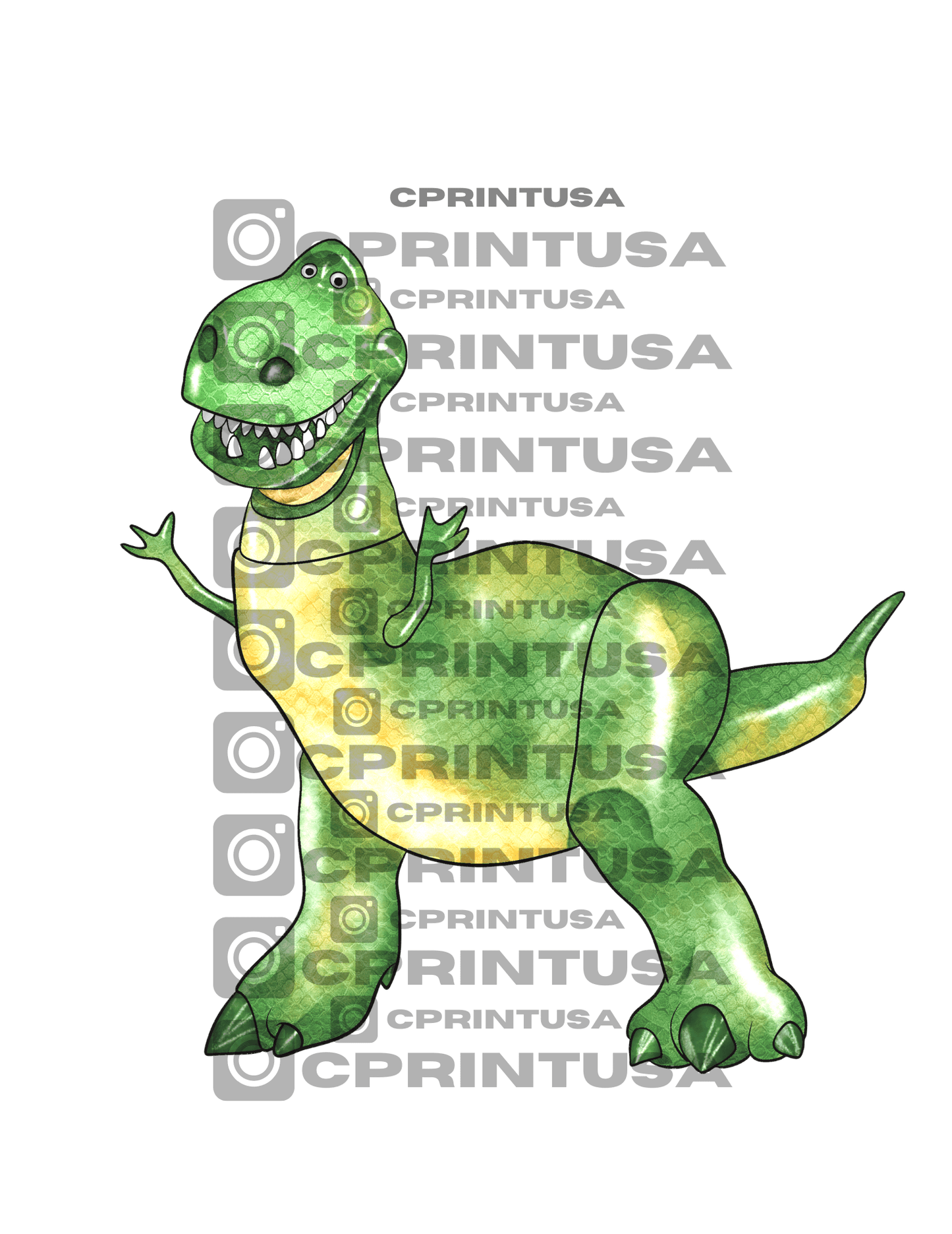 REX WATERCOLOR TOY STORY CUT OUT - C Print USA