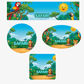 Safari Adventure- Customize Water Bottles Stickers - C Print USA