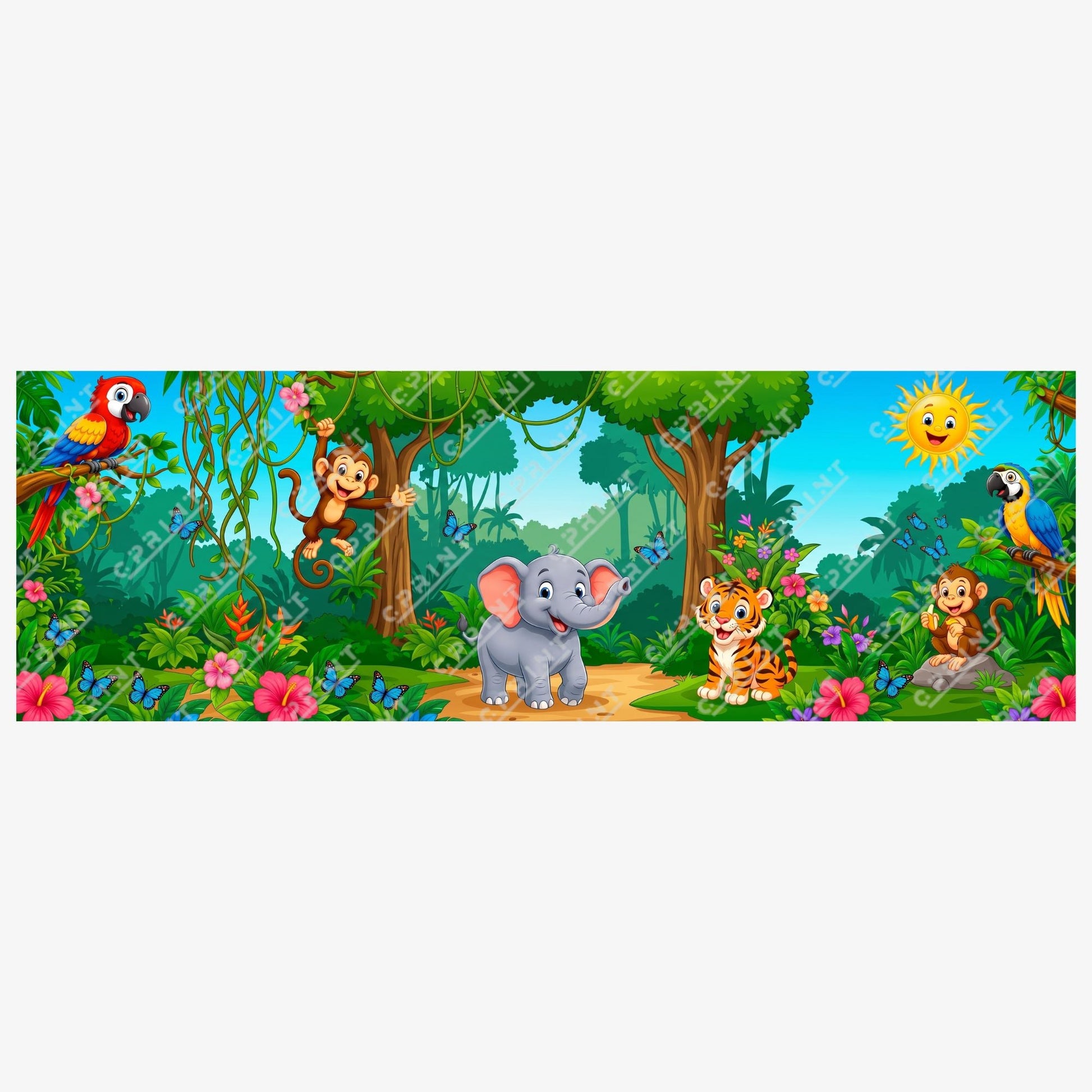 Safari Adventure Event Table Runner - C Print USA