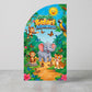 Safari Adventure Left Offset Arch Backdrop - C Print USA