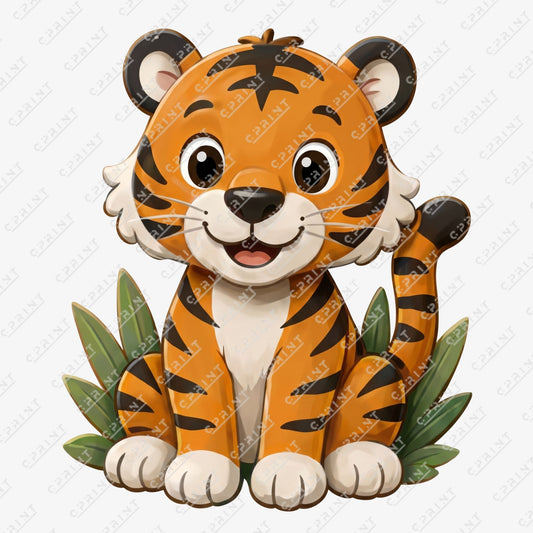 Safari Adventure Tiger Custom Character Cut-Out - C Print USA