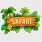 Safari Adventure Welcome Sign - C Print USA