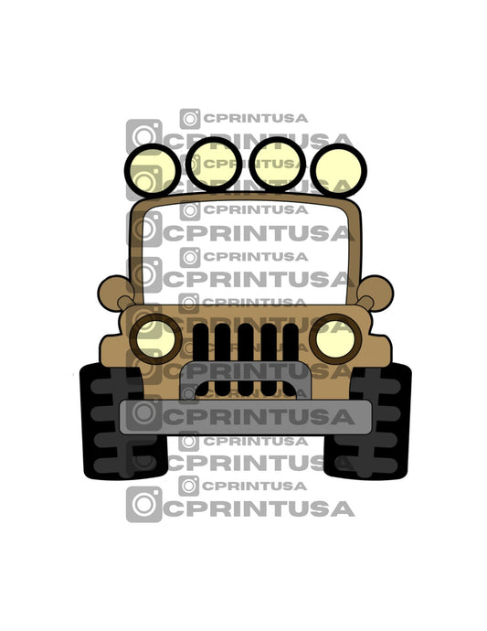 SAFARI JEEP CUT OUT - C Print USA
