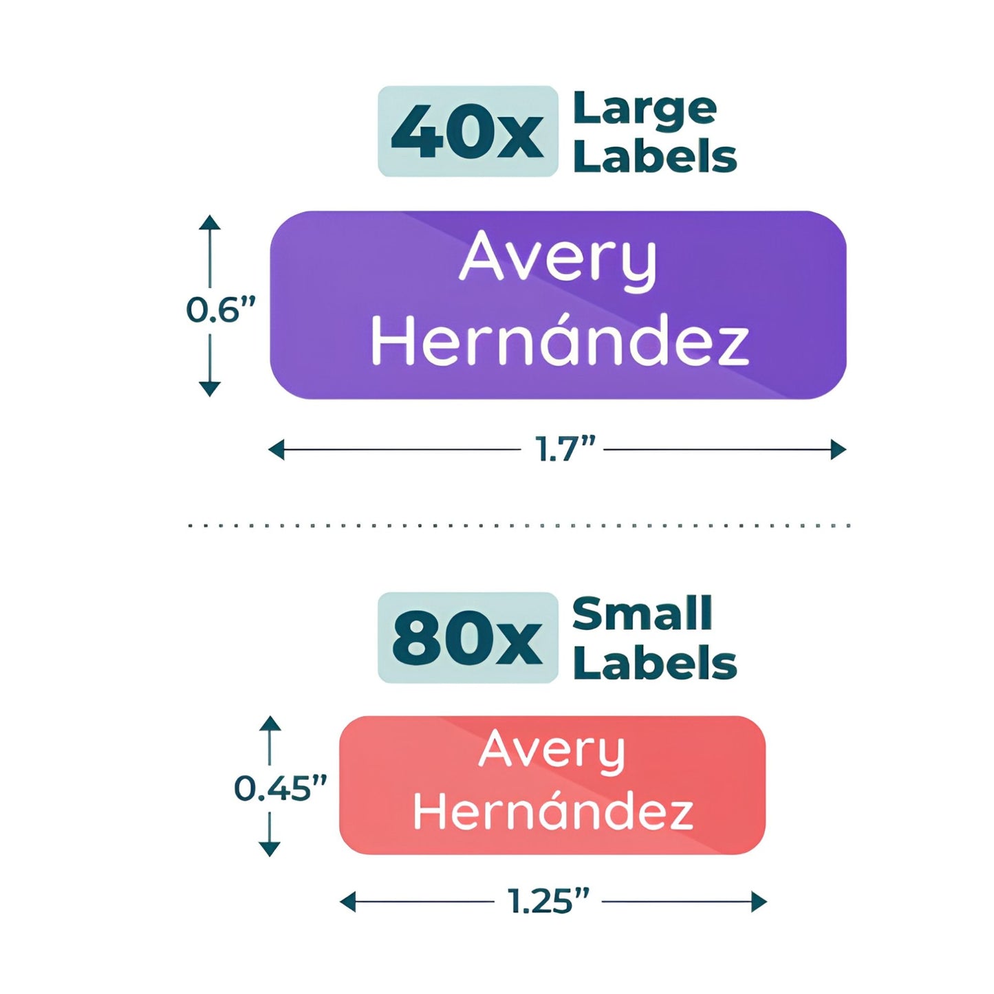 Custom Name Labels for Kids & Daycare