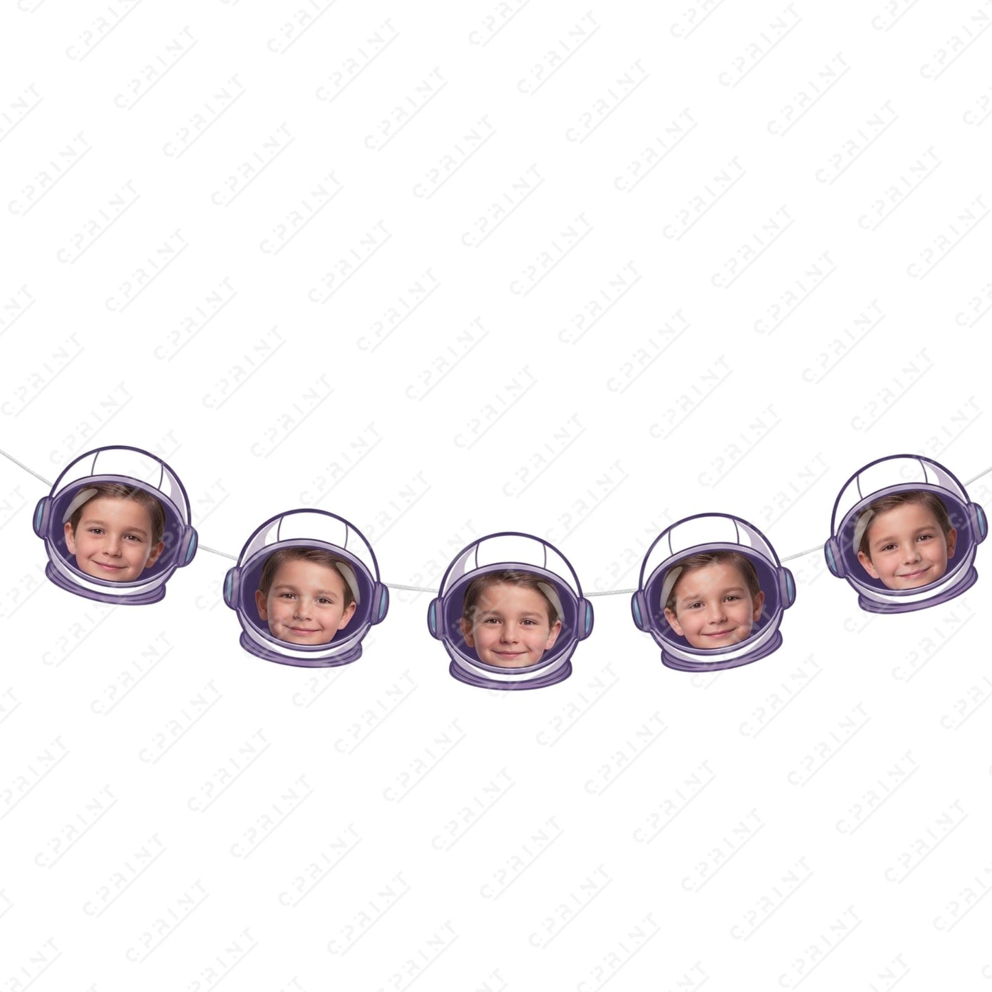 Space Adventure - Big Head Garland - C Print USA