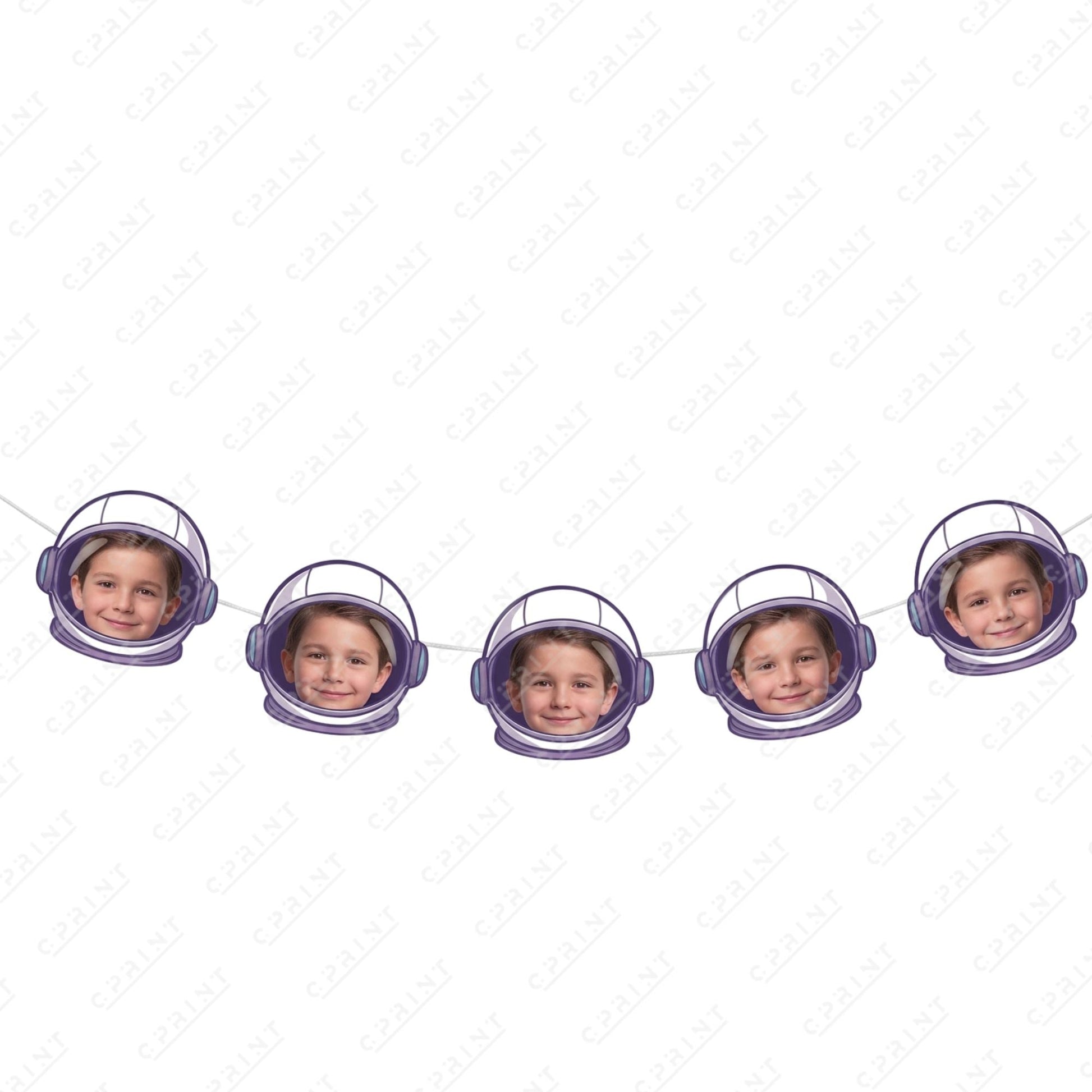 Space Adventure - Big Head Garland - C Print USA