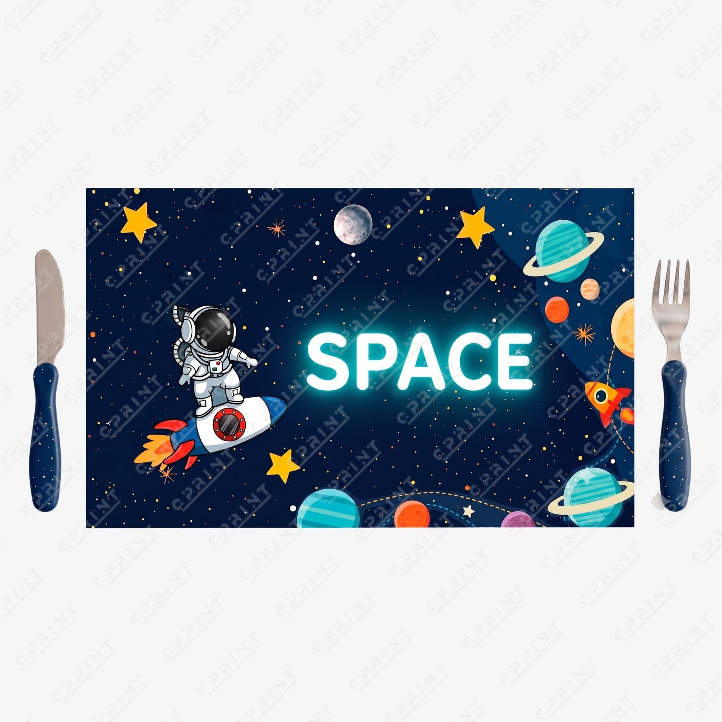 Space Adventure Party Placemats - C Print USA