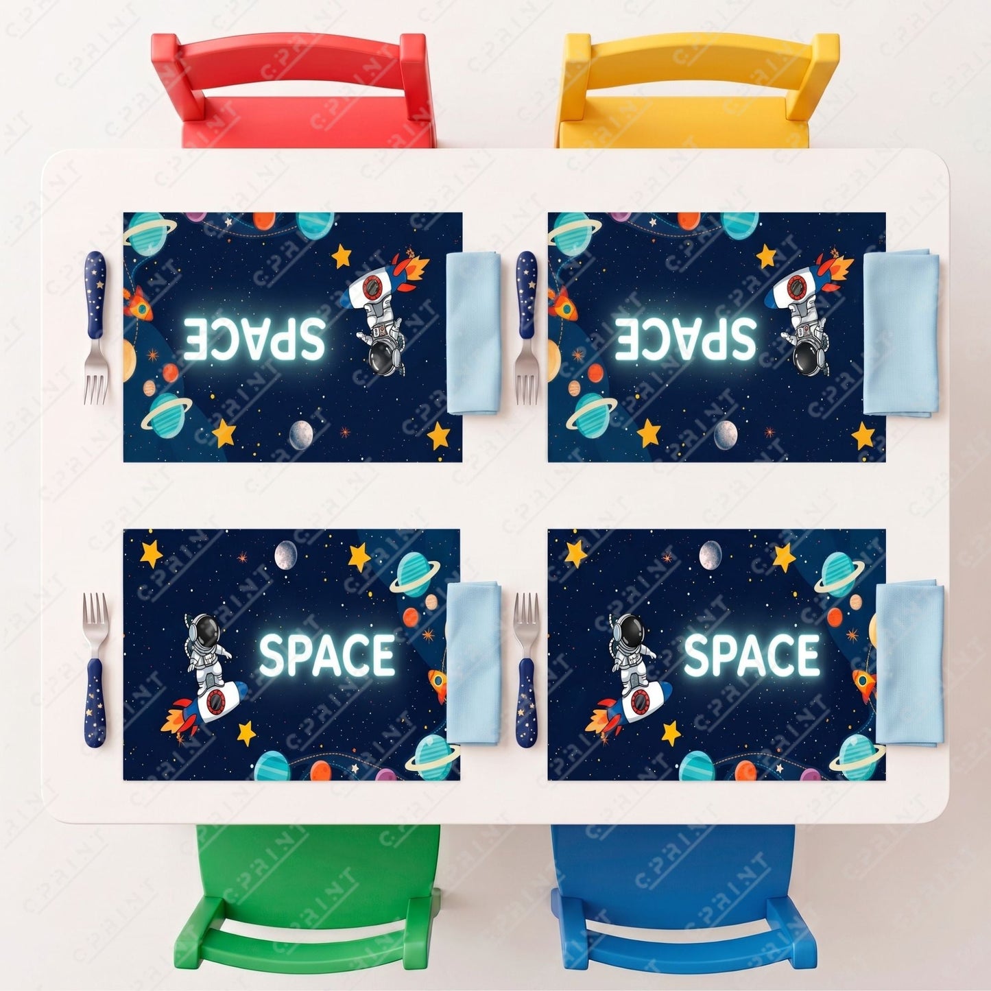 Space Adventure Party Placemats - C Print USA
