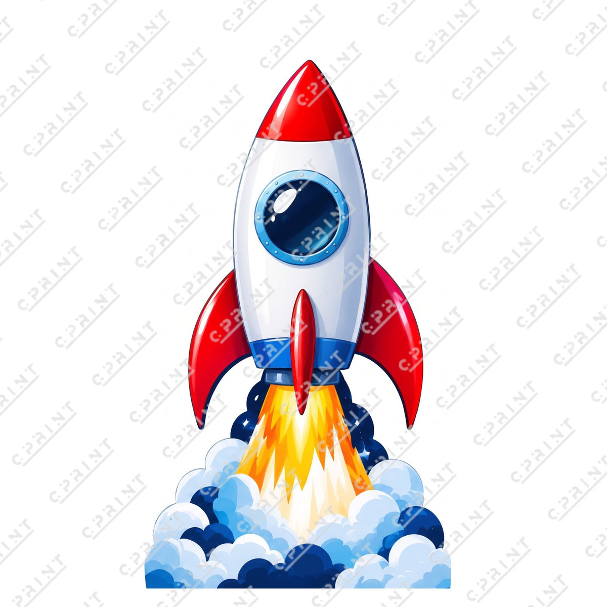 Space Adventure Spaceship Custom Character Cut-Out - C Print USA
